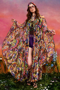 Wild Tales Butterfly Pleated Cape